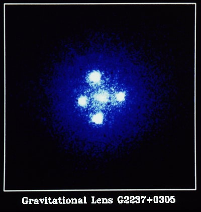 the Einstein Cross---4 identical images of a quasar
