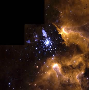 NGC 3603 captures star life cycle