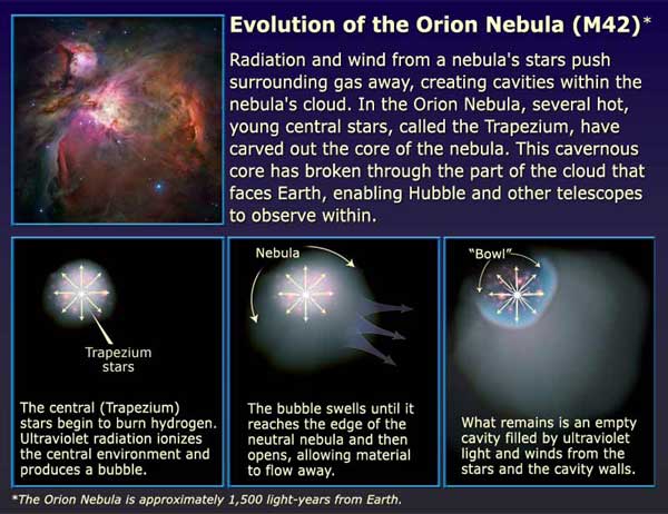 formation of the Orion Nebula in the Orion Complex