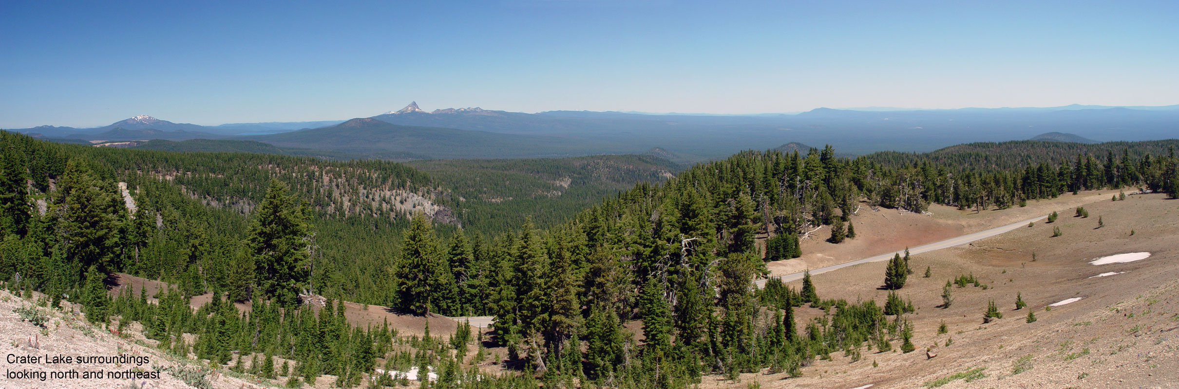 Looking N-NW from Crater Lake