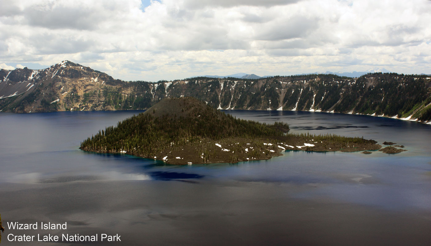 Wizard Island Crater Lake from North Junction