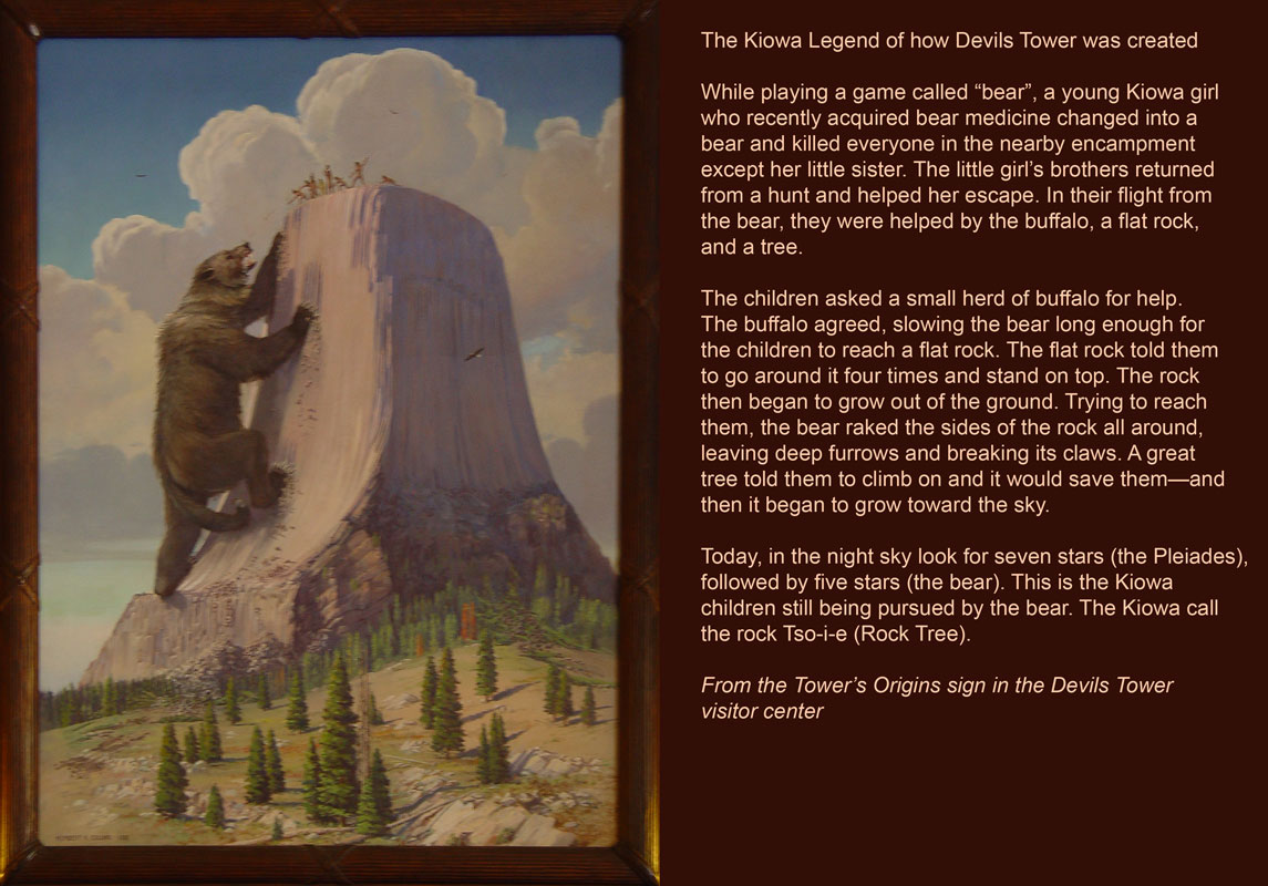 Kiowa legend for Devils Tower