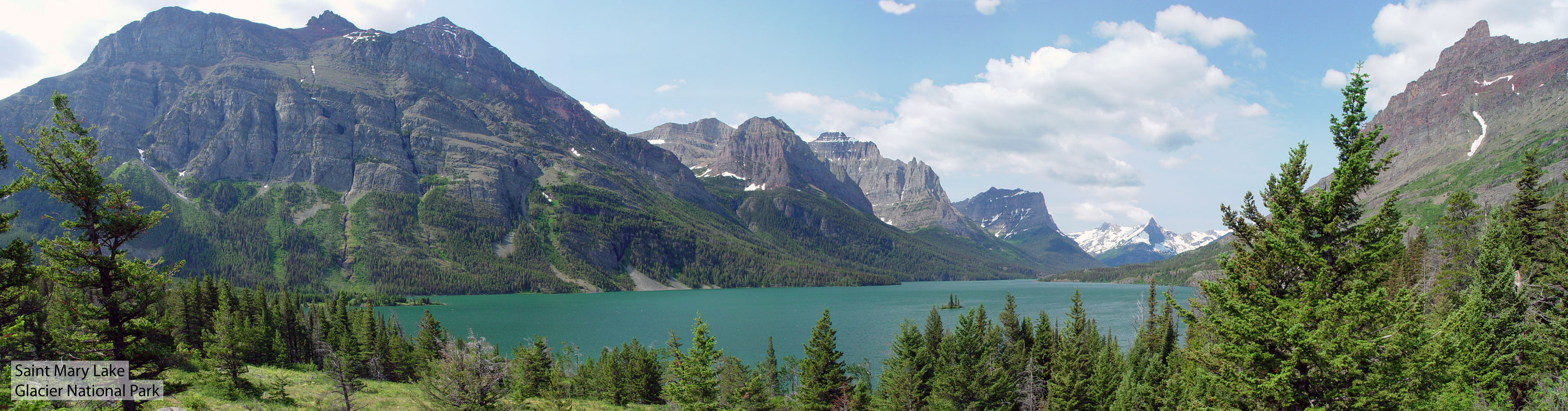 Saint Mary Lake with Wild Goose Island Glacier National Park