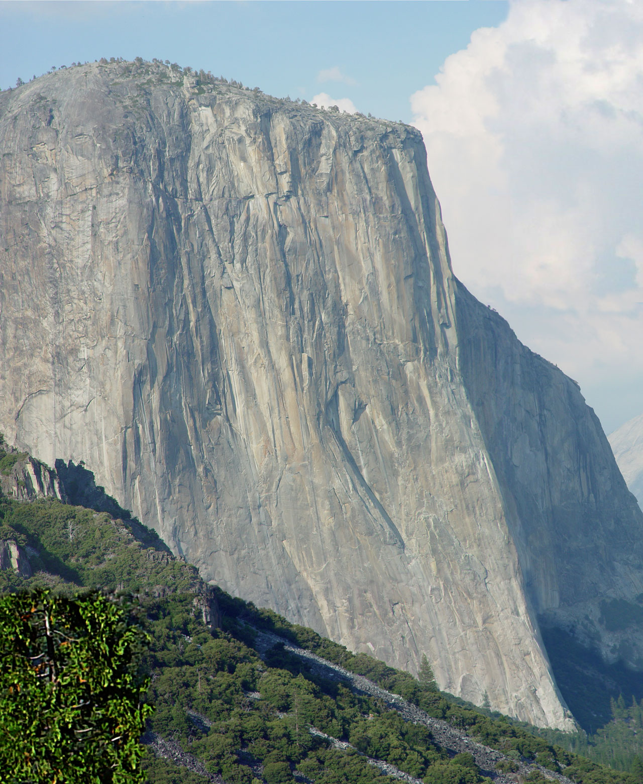 El Capitan in Yosemite, California from Valley View
