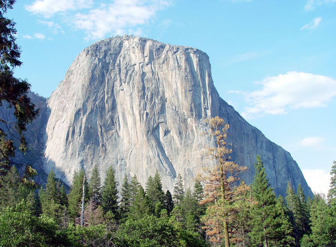 El Capitan in Yosemite, California from the valley floor