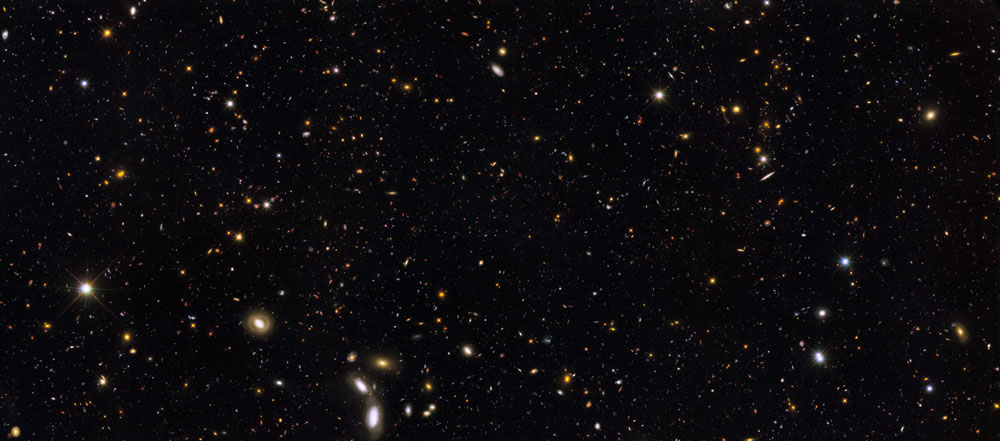 12 billion years of cosmic history Hubble image