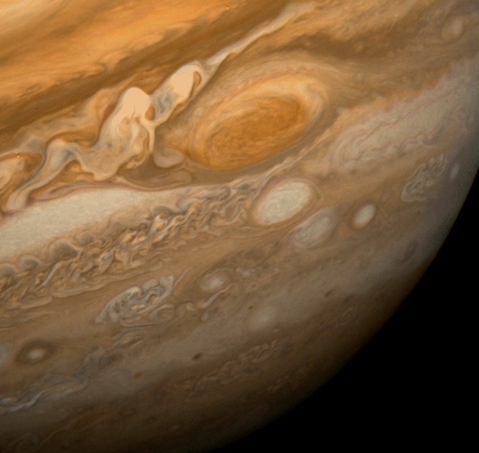 the Great Red Spot on Jupiter