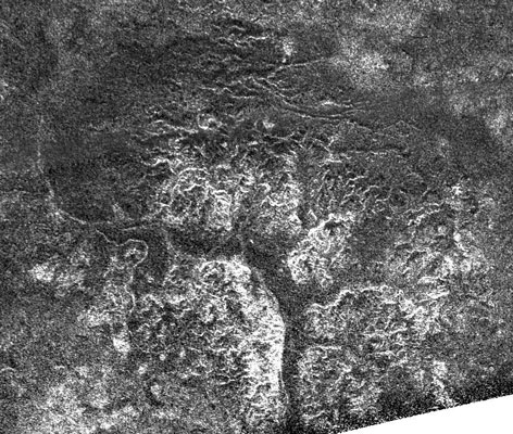 Canyons eroded by liquid methane on Titan