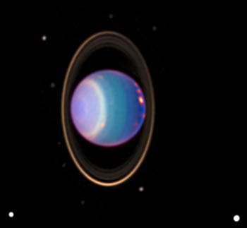 Uranus rings + clouds from HST