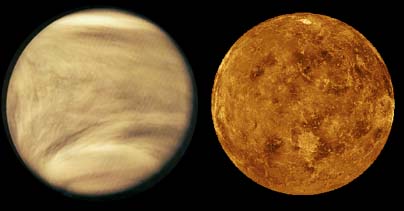 cloudy atmosphere of Venus