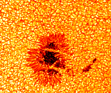 sunspot + granulation