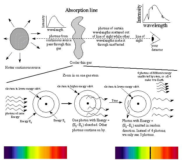 absorption line production