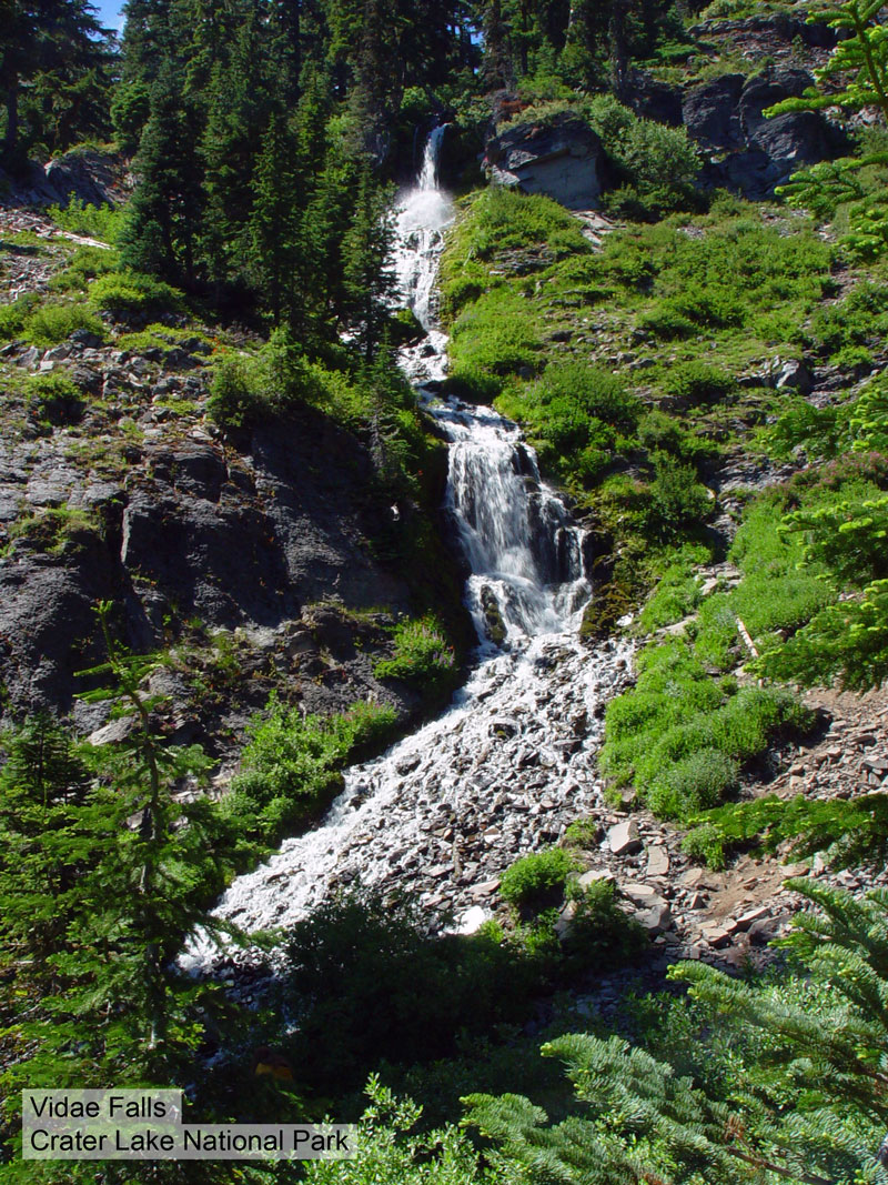 Vidae Falls Crater Lake