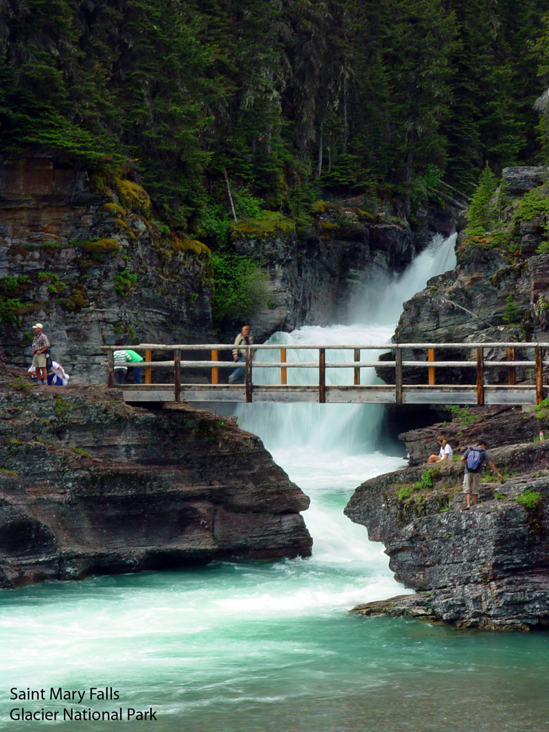 St Mary Falls Glacier National Park