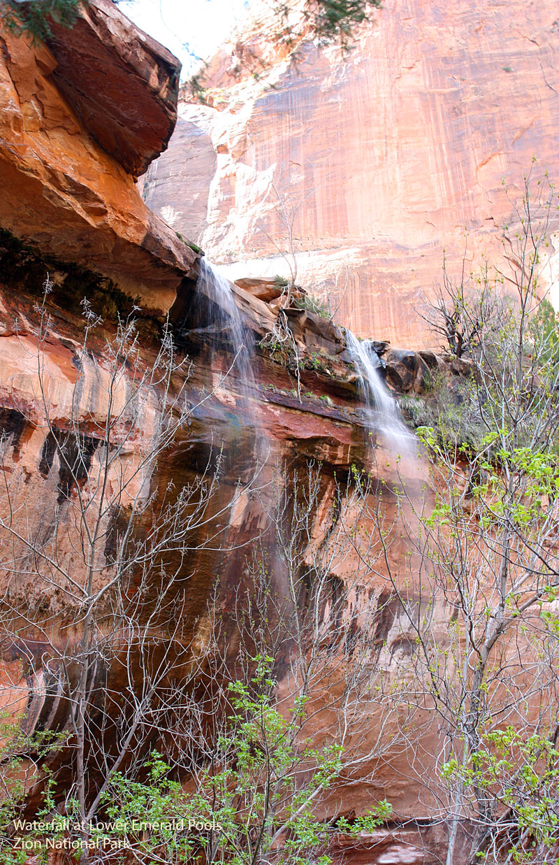 Waterfall at Lower Emerald Pools