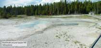 Geyser Hill boardwarlk Yellowstone