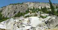 Landslide in Yosemite