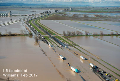 I5 flooded at Williams