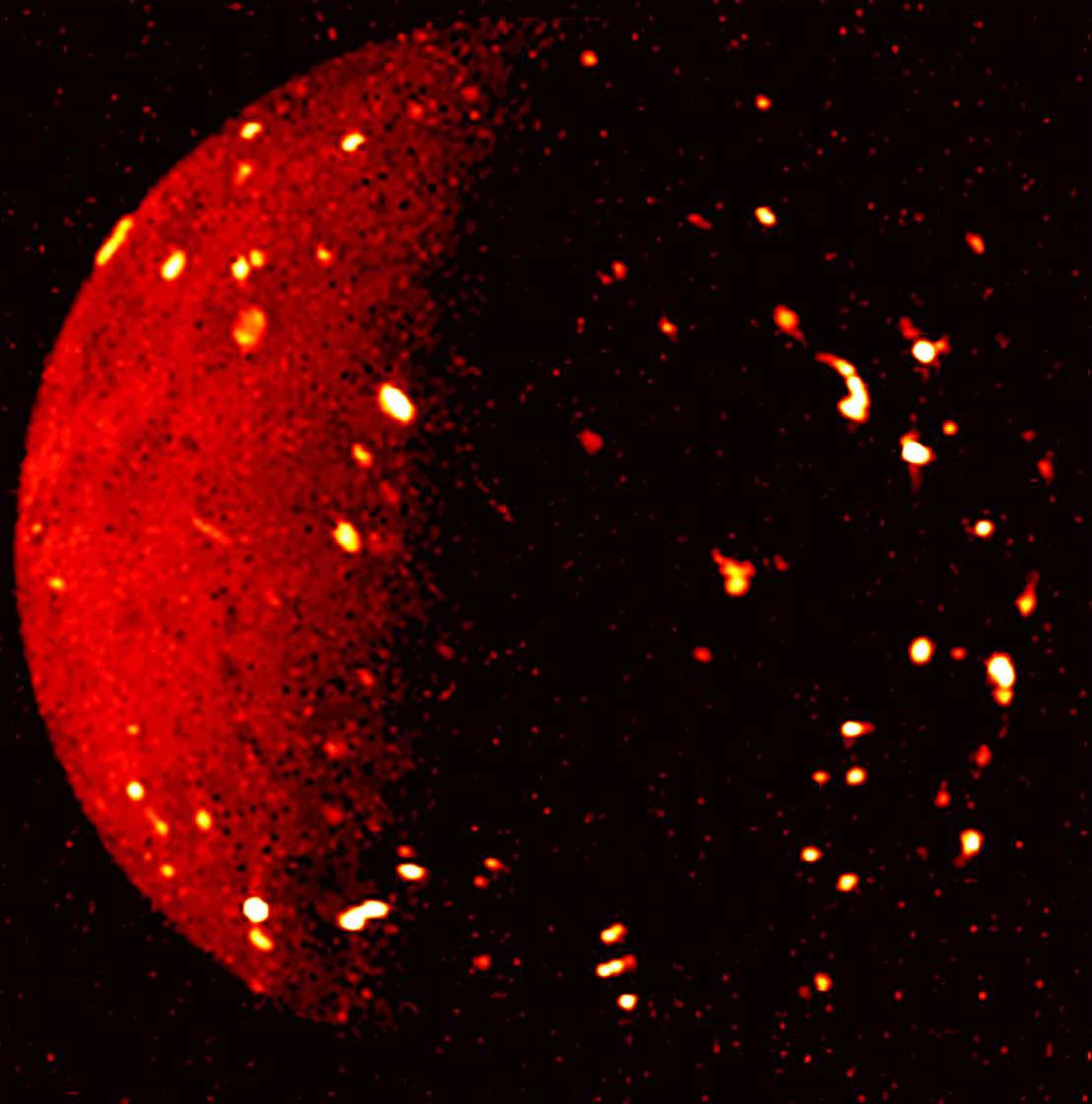 Io in infrared from Juno spacecraft in July 2022