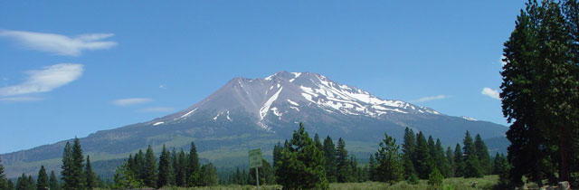 Mt Shasta in northern California