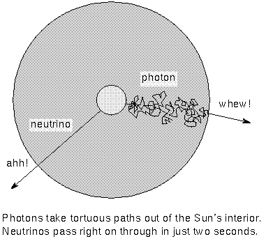 neutrinos zip through the solar interior